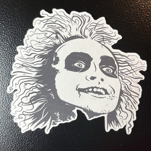 Beetlejuice Decals Pack of 5 Beetlejuice Halloween Stickers Horror Decals 90s - Picture 5 of 6